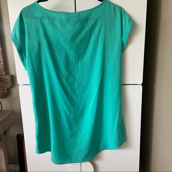 WOMENS EXPRESS GREEN SCOOP NECK TOP BLOUSE SIZE SP - Picture 6 of 9